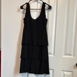 Chic Black Layered Dress